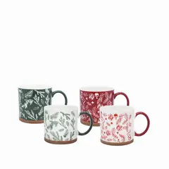 AMBIENTE GOURMET - Mug Navidad set x 4
