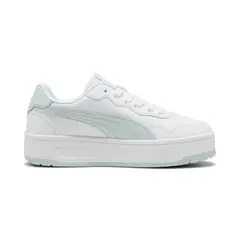 PUMA - Tenis Court Lally Skye Original Blanco Azul Mujer
