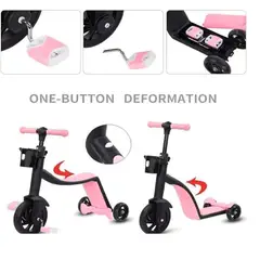 GENERICO - Monopatin 3 EN 1 (MONOPATIN, TRICICLO, BIKE BALANCEO)