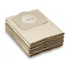 GENERICO - Pack 5 Unidades Bolsas para Aspiradora Karcher WD1/WD3