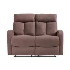 MUEBLES FIOTTI - Sofa reclinable 2 puestos cafe Trudy