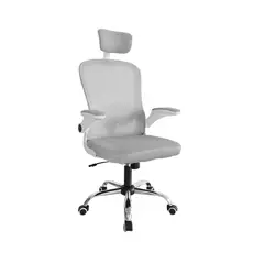 BONNO - Silla De Escritorio Evok Con Cabecero Gris