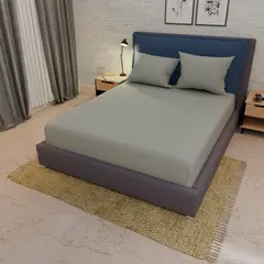 ELEGANT - Semi Juego de Sábana para Cama Doble de 1.40 m (3 Piezas: 1 Sábana Ajustable resortada y 2 Fundas)
