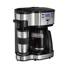 HAMILTON BEACH - Cafetera programable 2 en 1 de 12 Tazas