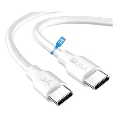 1HORA - Cable Tipo C A Tipo C Carga Rápida Turbo 3A