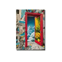 GENERICO - Lienzo Cuadro Arte Surrealista Todas Las Puertas Están Abiertas 60X43CM