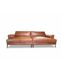 GENERICO - Sofá Osiris 250cm x 95cm Cuero natural