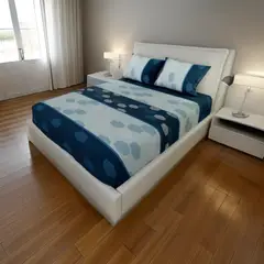 ELEGANT - Semi Juego de Sábana para Cama de 1.20 m (3 Piezas: 1 Sábana Ajustable resortada y 2 Fundas)