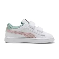 PUMA - Tenis Deportivos Original Smash 3 Girly V Blanco Niños
