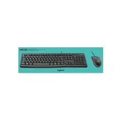 LOGITECH - Combo teclado y mouse Alambrico MK120 Español