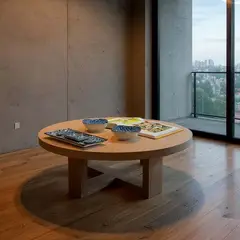 22 GRADOS DECORACION - Mesa de centro Catrina Diámetro 60cm Formica