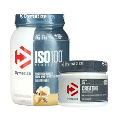 DYMATIZE - ISO100 Vainilla 610g + Creatina 300g