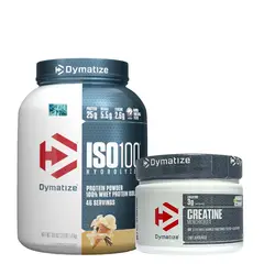 DYMATIZE - ISO100 Vainilla 3lb + Creatina 300g
