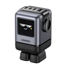 UGREEN - Cargador Carga Rapida Robot Nexode 100W 4 Puertos - Gris