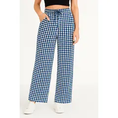 YOGA & GYM - Pantalon Palazzo Ancho Estampado Rombos