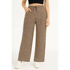 YOGA & GYM - Pantalon Palazzo Ancho Estampado Rombos