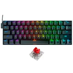 REDRAGON - Teclado K630 RGB DRAGONBORN Switch Red de Construcción Sólida y Activación Suave