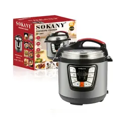 NOBELSOUND - Olla Expres Multifuncional Electrica Sokany 6 Litros 1000 W