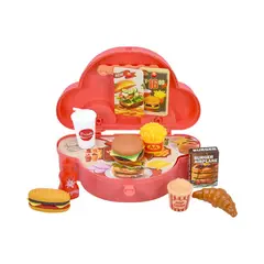 MONKEY BRANDS - Carrito de Comida Rápida Infantil Magic Play