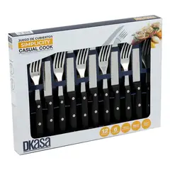DKASA - Juego de Cubiertos para Asado 12 Piezas CRV106