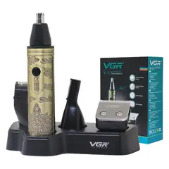 VGR - Maquina Trimmer Cortadora V-621 4 en 1 Quita Pelo Nariz Oídos Shaver