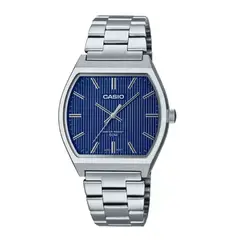 CASIO - Reloj Para Hombre Elegante Moderno MTP-B140D-2AVDF Azul Marino En Acero