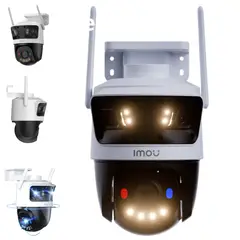IMOU - CAMARA DE SEGURIDAD WIFI 6 EXTERIOR TRIPLE LENTE 11MPX VISION NOCTURNA A COLOR AUDIO DOBLE VIA
