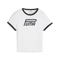 PUMA - Camisa Deportiva Future Archive Original Blanco Mujer