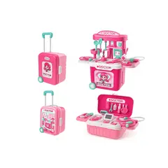 GENERICO - Maleta de Doctora Infantil 3 en 1 – Juego de Rol Educativo