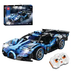 GENERICO - Carro Deportivo Rojo Armable 8708 Control Remoto Bloques Construcción