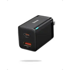 GENERICO - Cargador Baseus 30W PPS GaN con USB y USB-C