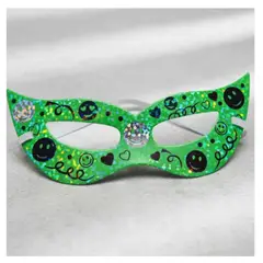 INFANTILES CAJUROMIX - Antifaz Holográfico Para Fiestas Y Eventos X 24 Und - Verde caras