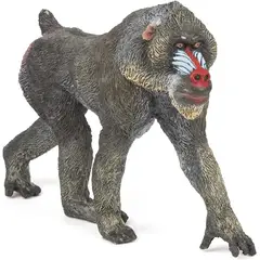 JUGANDO Y EDUCANDO - Figura Coleccionable Mandril Pintada A Mano Papo