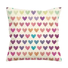 POR EJEMPLO DISEÑO Y DECORACION - Cojín Corazones Amor