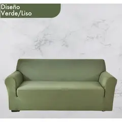 CHINA GLAZE - Funda de sofa mueble 2 puestos Verde Liso