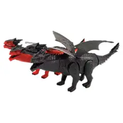 GENERICO - Dragon 2 Cabezas Dinosaurio 42cm R/c Control Remoto Juguete