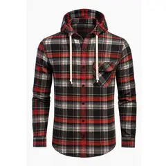 MODA EN CIRCUITO - CAMISA LEÑADORA PARA HOMBRE CON O SIN CAPOTA