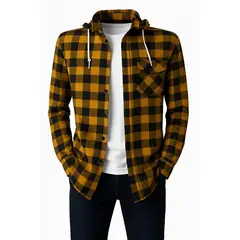 MODA EN CIRCUITO - CAMISA LEÑADORA PARA HOMBRE CON O SIN CAPOTA