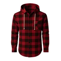 MODA EN CIRCUITO - CAMISA LEÑADORA PARA HOMBRE CON O SIN CAPOTA