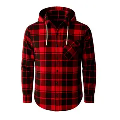 MODA EN CIRCUITO - CAMISA LEÑADORA PARA HOMBRE CON O SIN CAPOTA