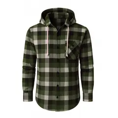 MODA EN CIRCUITO - CAMISA LEÑADORA PARA HOMBRE CON O SIN CAPOTA