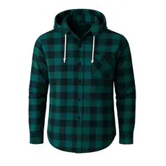 MODA EN CIRCUITO - CAMISA LEÑADORA PARA HOMBRE CON O SIN CAPOTA