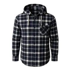 MODA EN CIRCUITO - CAMISA LEÑADORA PARA HOMBRE CON O SIN CAPOTA