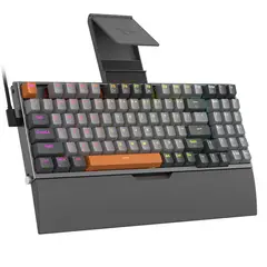 REDRAGON - Teclado K648GG-RGB OLAF SW-RED Estructura Robusta