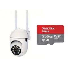 GENERAL - Cámara Wifi Smart Robotica Domo 360° Visión Nocturna + SD 256 GB