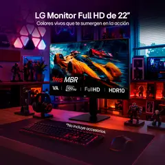 LG - Monitor 22U401A-B 21.5 Fhd Amd Freesync 100hz 5ms
