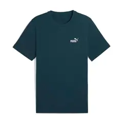 PUMA - Camisa Deportiva Ess Small No. 1 Logo Verde Hombre