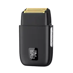 GENERICO - Afeitadora Eléctrica para Hombre con Lámina y Tres Cuchillas Pantalla Digital LED