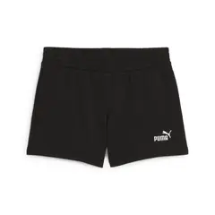 PUMA - Pantaloneta Deportiva Original Ess Small 4 Negro Mujer