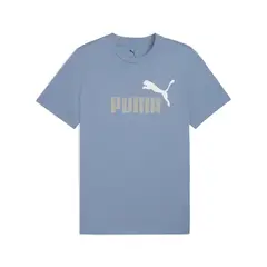 PUMA - Camisa Deportiva Ess 2 Color No 1 Logo Azul Hombre